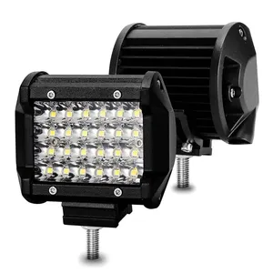 Superbleds LED luz de veículo off-road, luz de 4 polegadas, 4 fileiras, 72W, luz de tira, lâmpada LED para automóvel, peças de carro, lâmpada de trabalho