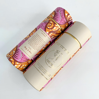 Impression personnalisée de cylindres biodégradables, forme personnalisée, logo, kraft, design coloré pour cosmétiques, soins de la peau, huiles essentielles, aromathérapie