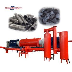 Four de carbonisation continu de coquille de noix de coco de cosse de riz de biomasse de rendement élevé - Product Image 1