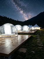Chambre mobile ciel étoilé, dôme transparent en PC, maison modulaire préfabriquée, cabane d'hôtel pour glamping en plein air