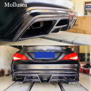 ลิ้นกันชนหลังคาร์บอนไฟเบอร์ทรง P สำหรับรถยนต์ CLA-Class W117 C117 ปี 2013-2020 - Product Image 2