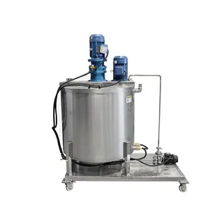 Electric heating stainless steel sanitary gel shampoo industrial mixing tank
