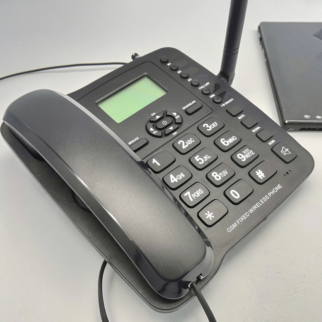Rong GSM Fixed Wireless Phone FWP Model GSM915-2G-2 with 2 SIM Cards Recording Home Office Telephone
