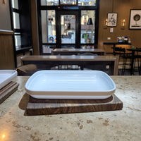 Ensemble de vaisselle pour avion : saladier, assiette, assiette à accompagnement, tasse à café, petite assiette - Plastique moulé par injection, qualité alimentaire SAN