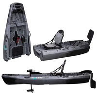 Kayak modulaire CE 10 pieds, coque LLDPE de 33 pouces de large, propulsion par hélice/aileron/moteur électrique/stabilisateur pour la pêche en surf, le canoë et le rameur