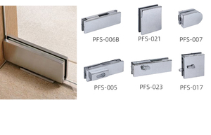 Replacement Cover Universal Top or Bottom Connect Floor Spring Glass <strong>Door</strong> Clamp Bottom Patch <strong>Fitting</strong> - Product Image 2