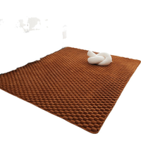 Tapis moderne en polyester à poils longs, résistant au feu et antidérapant, idéal pour salon, en velours écaille de tortue, adapté aux animaux domestiques, fabriqué à la machine