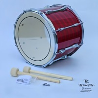 Hot Selling Poplar Wood Red 14-inch Alto Snare Drum Percussion Instrument
