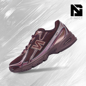 New Balance 740 'Classic Crimson Deep Plum' Zapatillas deportivas con parte superior de malla transpirable y punta redonda con cordones para todas las estaciones - Product Image 1