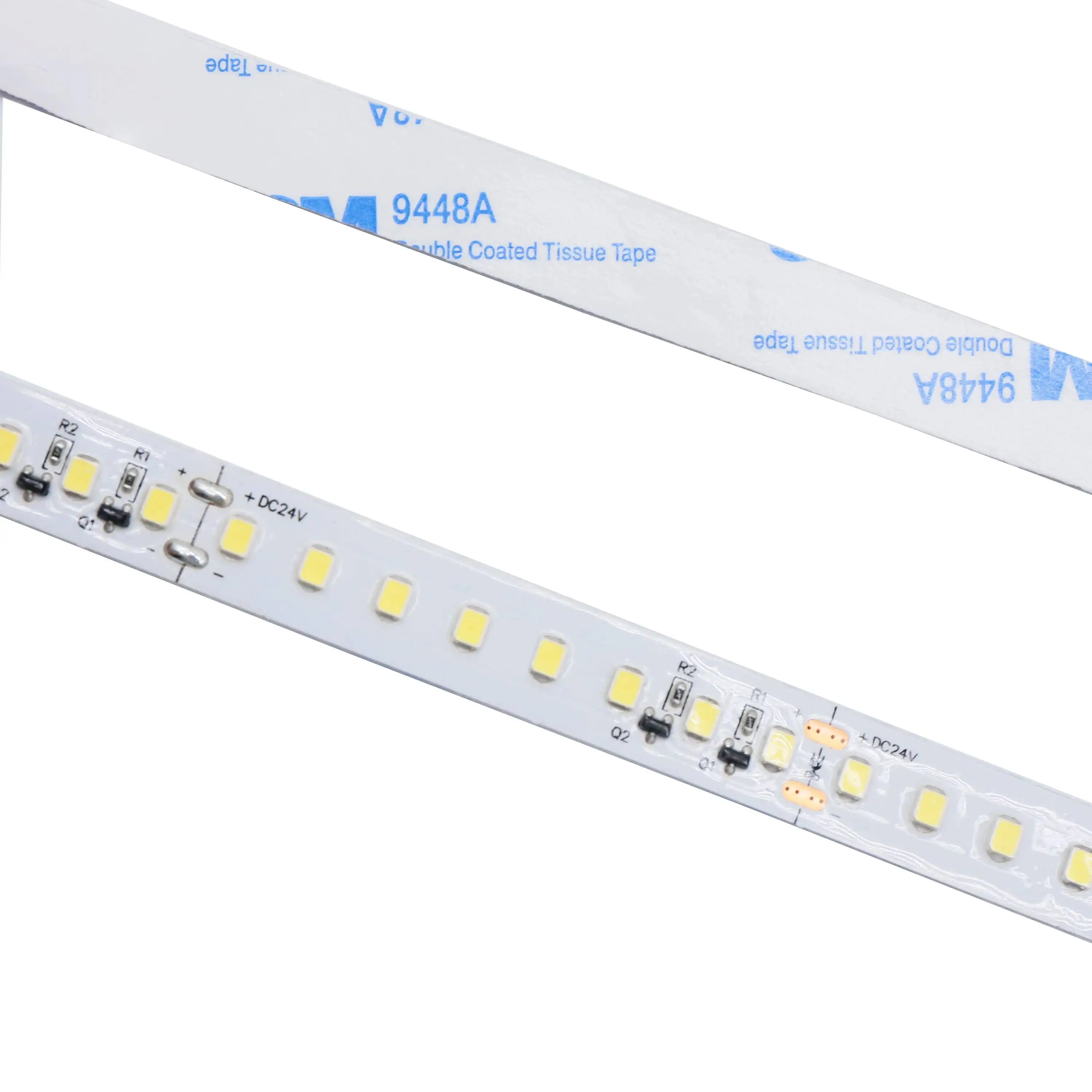 Strip lampu LED putih dingin arus konstan led, strip lampu LED DC 24V 2835 128 efisiensi tinggi