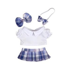 2025 dernier 20cm plastique Stock coton LBB poupée vêtements JK or soie matériel école uniforme Mini jouet Style - Product Image 1