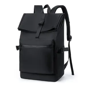 Hot Selling Fashion Wasserdicht Langlebige Schule Roll Top Rucksack Taschen Business Anti Theft Travel Rolltop Rucksack