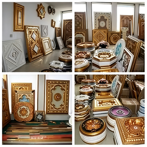 Nouveau panneau de <span class=keywords><strong>plafond</strong></span> Pop PS de luxe avec motif ciel étoilé en relief, léger, pour la décoration moderne des maisons, hôtels et villas - Product Image 4