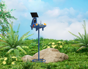 Caméra de surveillance de la faune intelligente à résolution 2K alimentée par énergie solaire et connectée au Wi-Fi, étanche, pour jardin, avec IA pour l'observation des oiseaux - Product Image 4