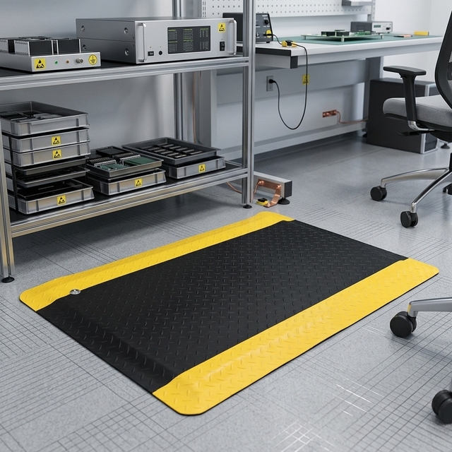 Industrial 60*90cm PVC ESD Anti-Fatigue Floor Mat Static Dissipative Floor Mat Anti-Static Anti-Fatigue Mat ESD Floor Mat