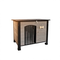 [En stock] Prix de gros - Cage pour animaux de compagnie en bois massif, respirante et résistante aux intempéries, pour l'intérieur et l'extérieur, avec toit