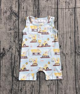SR3874 RTS Infant Baby red Blue USA print <b>Kids</b> Wholesale Romper Sleeveless Jumpsuit boy <b>Bubble</b> - Product Image 4