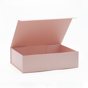 38*28Cm Lớn Màu Hồng Có Thể Gập Lại Từ Đóng Cửa Bộ Quà Tặng <span class=keywords><strong>Hamper</strong></span> Hộp Bao Bì Bán Buôn - Product Image 3