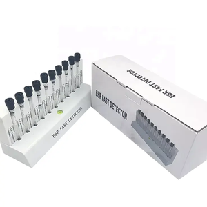 Supporto per Provette di Laboratorio Medico in Plastica ABS <span class=keywords><strong>Bianco</strong></span> con 10 Fori, Rastrelliera per Test ESR Rapido per Prelievo <span class=keywords><strong>Sangue</strong></span> - Product Image 2