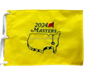 大师高尔夫旗帜2024锦标赛高尔夫旗帜未注明日期的大师刺绣高尔夫别针旗帜