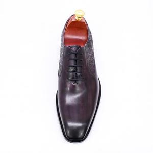 Zapatos de cuero con cordones de alta gama para uso informal, de negocios y formal, zapatos para bodas, tallas 38-47, zapatos de vestir y Oxford para hombre de oficina. - Product Image 4