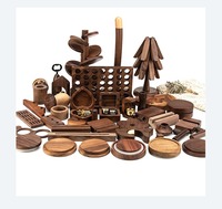Caja de chasis para PC, vitrina de madera simple para TV, diseño de figuras, soporte para loro de Java, adornos navideños, bandejas decorativas