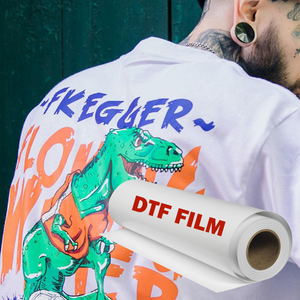 Film DTF 60cm * 100m Papier de transfert PET pour imprimante DTF pour l'emballage de vêtements et les applications d'impression DTF - Product Image 1