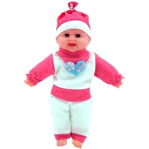 Poupée électrique pour bébé à corps souple personnalisable de 35 cm avec effets sonores et biberon pour les cadeaux d'enfants - Product Image 2