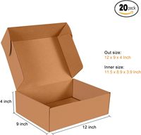 Caja de Cartón Kraft Marrón con Logotipo Personalizado, Caja de Envío Plegable Corrugada Tipo Avión, Caja de Regalo para Embalaje de Comercio Electrónico
