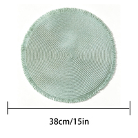 Sets de table ronds tissés et en papier Tabletex - Sets de table décoratifs pour la salle à manger, décoration intérieure personnalisée