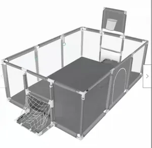 게이트와 어린이 놀이터 게임 울타리 대형 아기 놀이터 접이식 실내 놀이 마당 펜 아기와 유아를위한 휴대용 놀이터