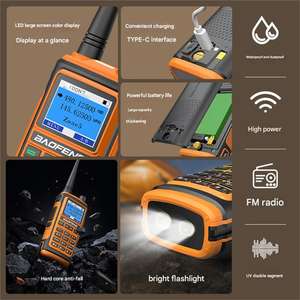 Radio Bidireccional UV-17 UHF/VHF de Doble Banda para Radioaficionados, Walkie Talkie Portátil UV5R con Batería de 2500-3000mAh, Alcance de 0-5km - Product Image 2