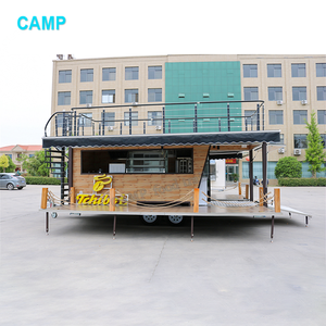 CAMPTRL Remorque de restauration mobile en acier inoxydable, cuisine mobile, remorque de concession, chariot de nourriture pour glaces et hot-dogs - Product Image 6