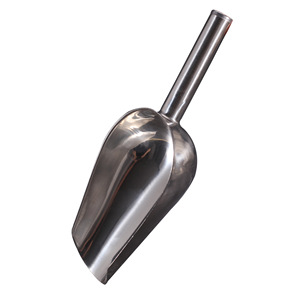 Pala para hielo de acero inoxidable con fondo plano y engrosado para almacenar café, té, harina y arroz - Product Image 4