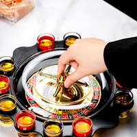 Roulette russe en plastique 12 coupes pour jeu de boisson, jouet de fête pour bar et KTV avec verres à shot assortis, jouets promotionnels