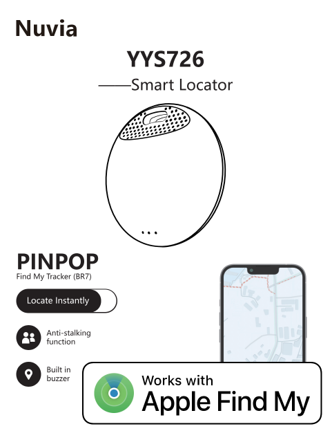 Tracker Smart Locator Works With Apple Find My Suit for Key Wallet Elderly Travel Luggage Pets