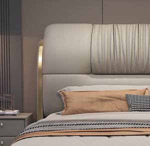 <span class=keywords><strong>Letto</strong></span> Matrimoniale King Size di Lusso Italiano da 1,8 Metri per Uso Domestico Nuovo Modello con Morbida Imbottitura per Camera da <span class=keywords><strong>Letto</strong></span> Padronale - Product Image 5