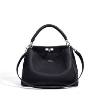 Nouveau Sac à Main Bandoulière Carré Grande Capacité en Cuir Véritable Haut de Gamme pour Femme avec Coutures Verrouillables