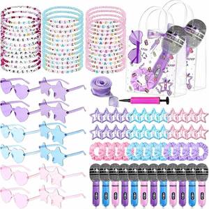 Set de Regalo de 134 Piezas para Fiesta Kpop: Micrófonos Inflables, Pulseras, Gafas de Sol, Scrunchies, Clips, Cintas y Bolsas - Product Image 1