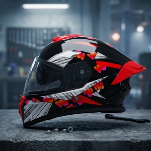 26 Cascos de Seguridad ABS Universales para Hombre y Mujer, Modelo Predator, Visera Doble, Cálidos para Todas las Estaciones, Diseño de Dibujos Animados, para Motocicleta - Product Image 4