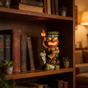 <span class=keywords><strong>รูป</strong></span>ปั้นทิกิพลังงานแสงอาทิตย์พร้อม<span class=keywords><strong>เต่า</strong></span>และคบเพลิง - เอฟเฟกต์ดวงตาเรืองแสง เหมาะสำหรับตกแต่งลานกลางคืนสไตล์ทรอปิคอลและไฟตกแต่งสวน - Product Image 5