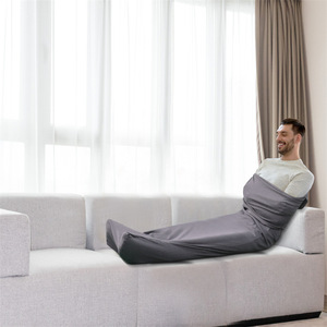 Sac de couchage portable gris foncé respirant pour adulte, à porter à la maison - Product Image 1