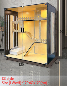 <span class=keywords><strong>Jaula</strong></span> para gatos de <span class=keywords><strong>madera</strong></span> maciza, gabinete para gatos de dos capas para interiores, nido para gatitos, casa de exhibición para mascotas, casa de pájaros de <span class=keywords><strong>madera</strong></span>, muestra de imagen - Product Image 5