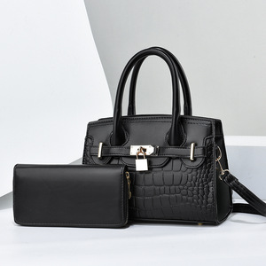Bolsos de Mano de Cuero PU de Lujo para Mujer, Bolsos de Moda de Gran Capacidad con Cierre de Cremallera, Accesorio de Moda para Mujer - Product Image 1