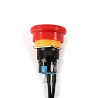 Kit de commande de porte avec bouton poussoir d'urgence rouge pour graveur et découpeur laser série NEJE
