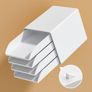 Wholesale <strong>Plastic</strong> Modern Desktop <strong>Storage</strong> Rack Open Multi-layer File Organizer Office Desk <strong>Drawer</strong> Type A4 Document Cabinet - Product Image 4