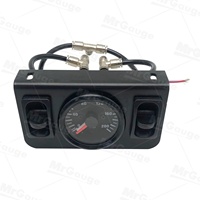 Bloc de collecteur de suspension pneumatique universel MrGauge avec manomètre à double aiguille et interrupteurs, 200 PSI max, pour modification automobile