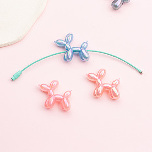 Acrylic DIY xe treo phụ kiện điện thoại di động chuỗi dễ thương cát lún màu bóng chó - Product Image 6