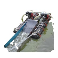 Pompe et moteur portables à essence de 6 pouces pour l'extraction d'or, drague à siphon, capacité de 12 m³/h pour la récupération d'or en rivière