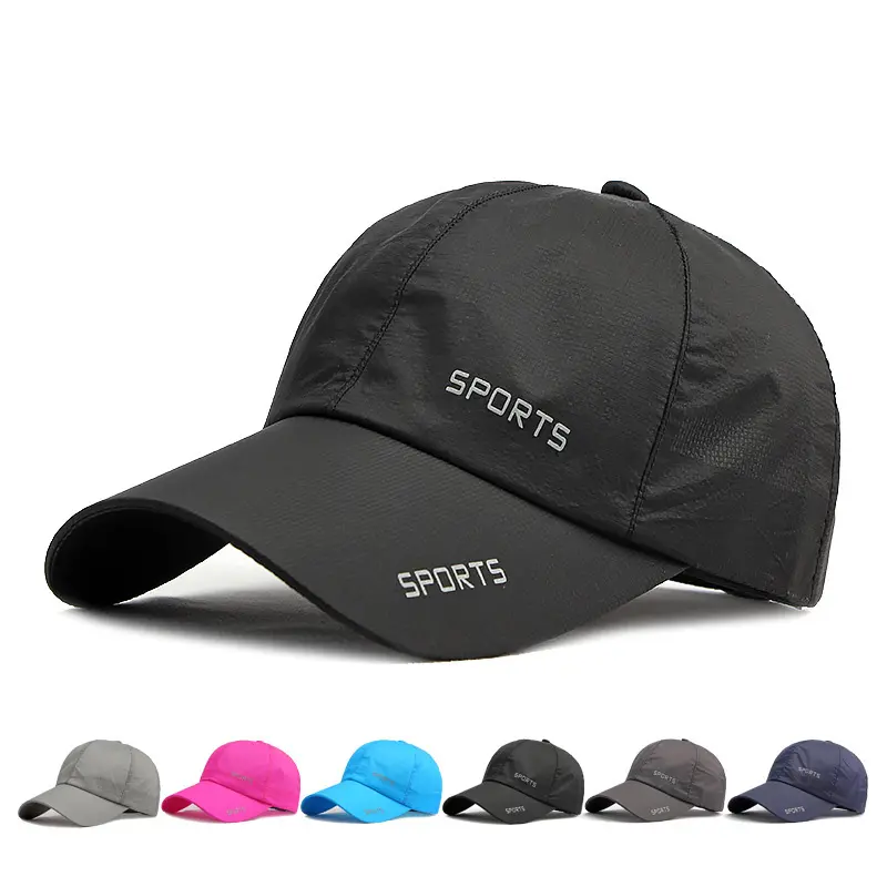 หมวกแก๊ปเบสบอลกันเหงื่อสำหรับผู้ชาย, หมวกแก๊ปปีกแข็งเคป็อปสำหรับเล่นกอล์ฟแห้งเร็วฤดูร้อน